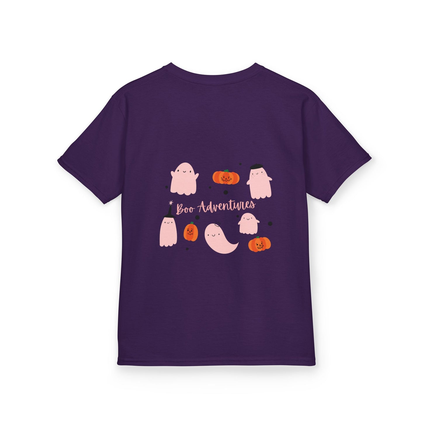 Kids Tee, Cute Ghost Pumpkins Boo Adventure Shirt for Children, Halloween Pumpkin Costume Youth Top, Halloween Party Outfit, Fall Kid's