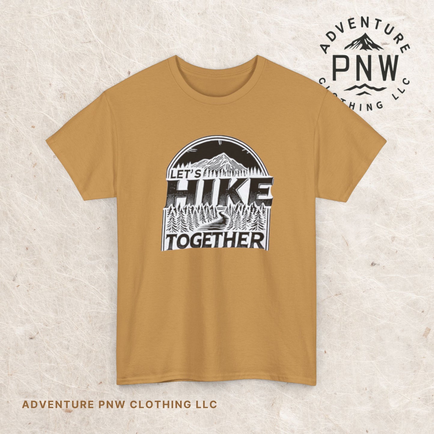 Let's Hike Together Unisex Tee, Adventure Outdoor Traveler Tshirt, Mountain Hiker Trail Shirt