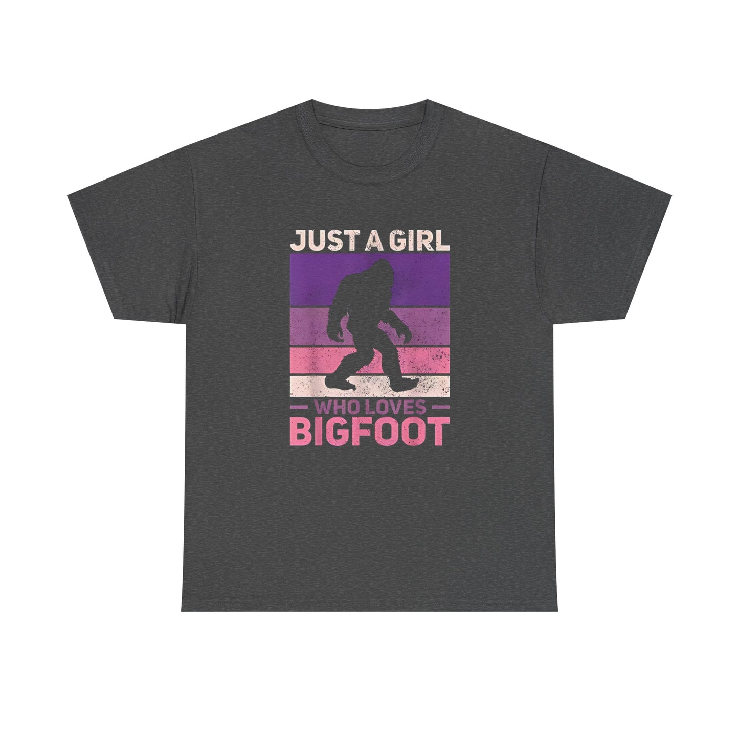 Bigfoot Valentine Shirt, Funny Tee, Unisex Heavy Cotton Tee, Bigfoot Love T-shirt, Valentines Day Gift For Him, Bigfoot Lover Gift,