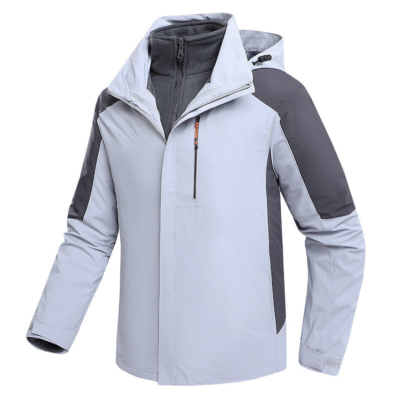 Three-in-One Waterproof Fleece-Lined Jacket - Winter Sports, Outdoor & Casual Wear
