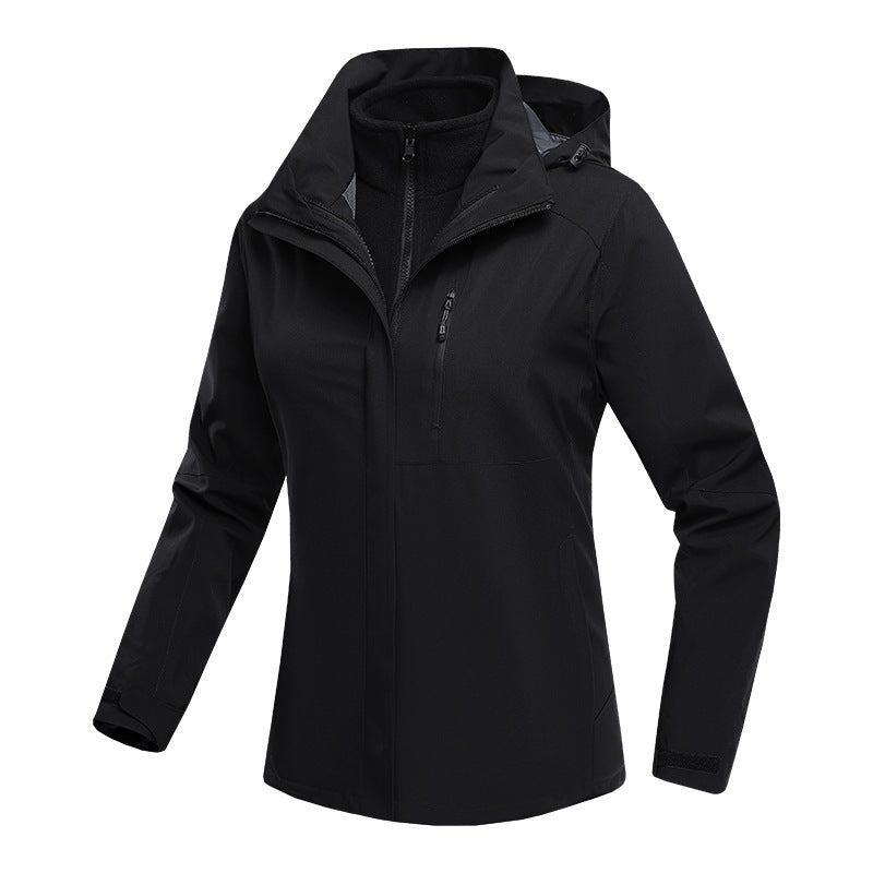 Three-in-One Waterproof Fleece-Lined Jacket - Winter Sports, Outdoor & Casual Wear