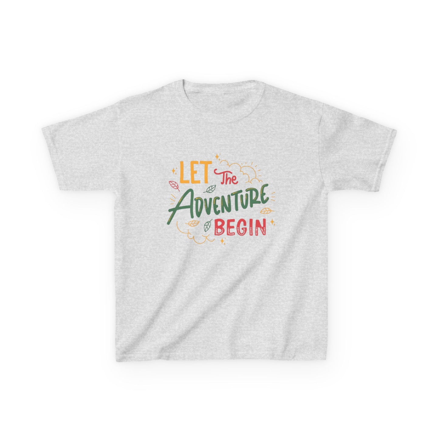 Lets the ADVENTURE Begins with CHRISTMASS Vibes Kids Heavy Cotton™ Tee| Christmas Adventure Outfit