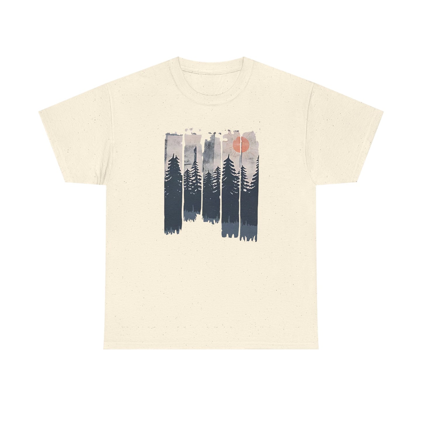 Forest Mountain T Shirt, Nature Lover Hiking Outdoorsy Tee, Glamping Adventure Vintage Tshirt, 90s Retro Camping Top, Unisex Heavy Cotton