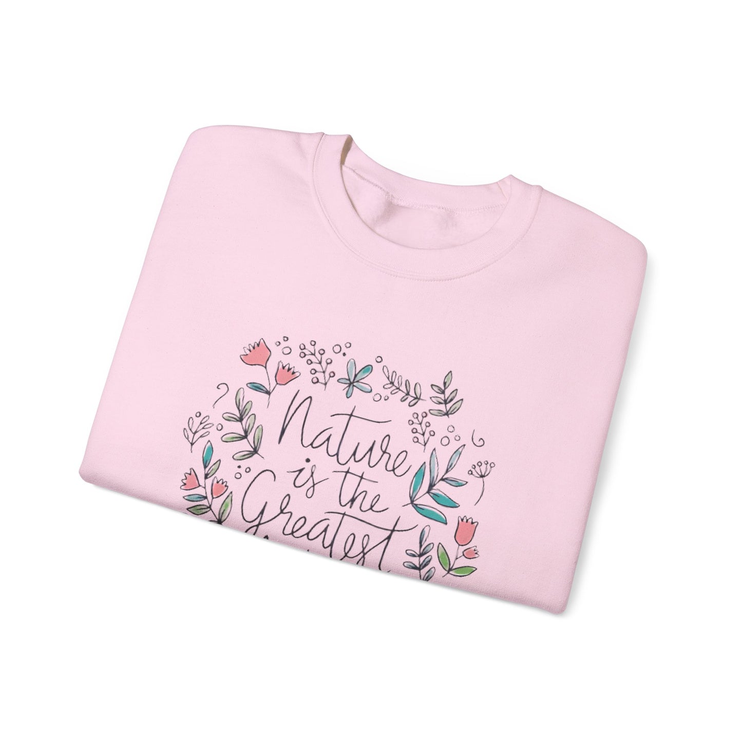 Nature Is The Greatest Artist Sweatshirt, Cute Flower Jumper, Wildflower Top, Floral Pullover, Valentine's Day Gift