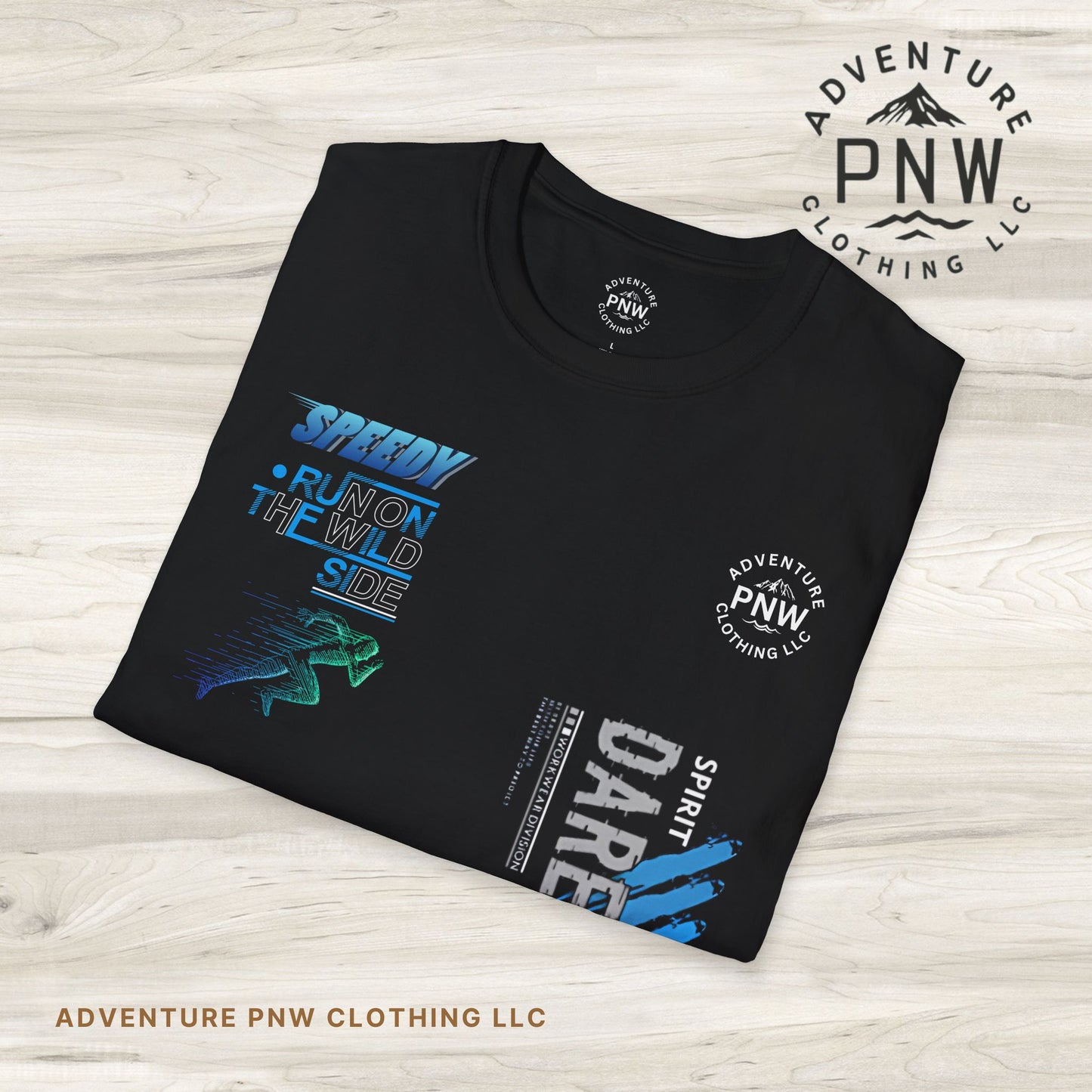 Try to Dare Athletic T-Shirt, Running Hiking PNW Outdoor Adventure Tee, Unisex Softstyle Apparel
