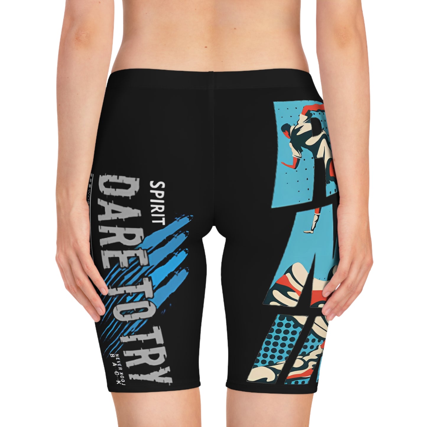Speedy Spirit Adventure Women's Bike Shorts - Perfect for Summer, Travel, Fitness, and Outdoor Activities, PNW Biker Shorts, Dare to Try