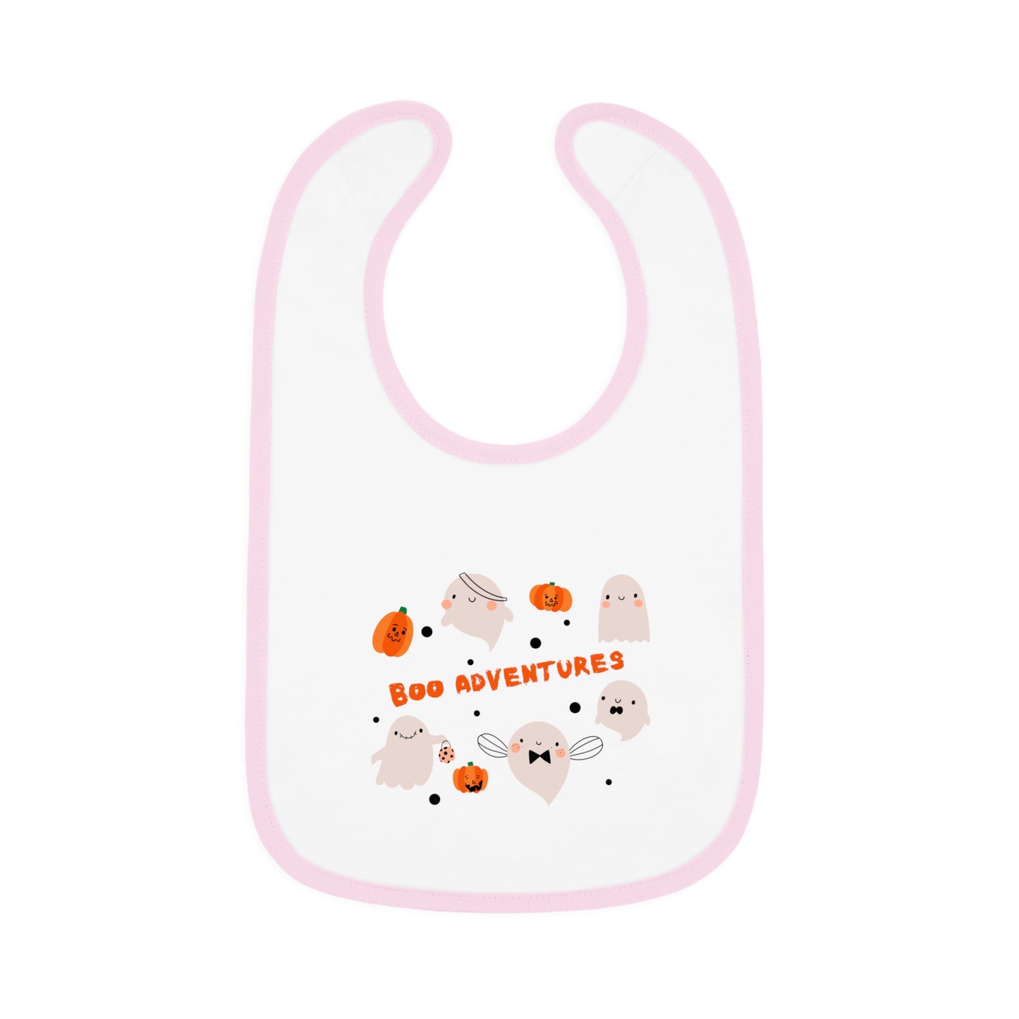 Adorable Halloween Baby Bib | Dancing Ghosts & Silly Pumpkins