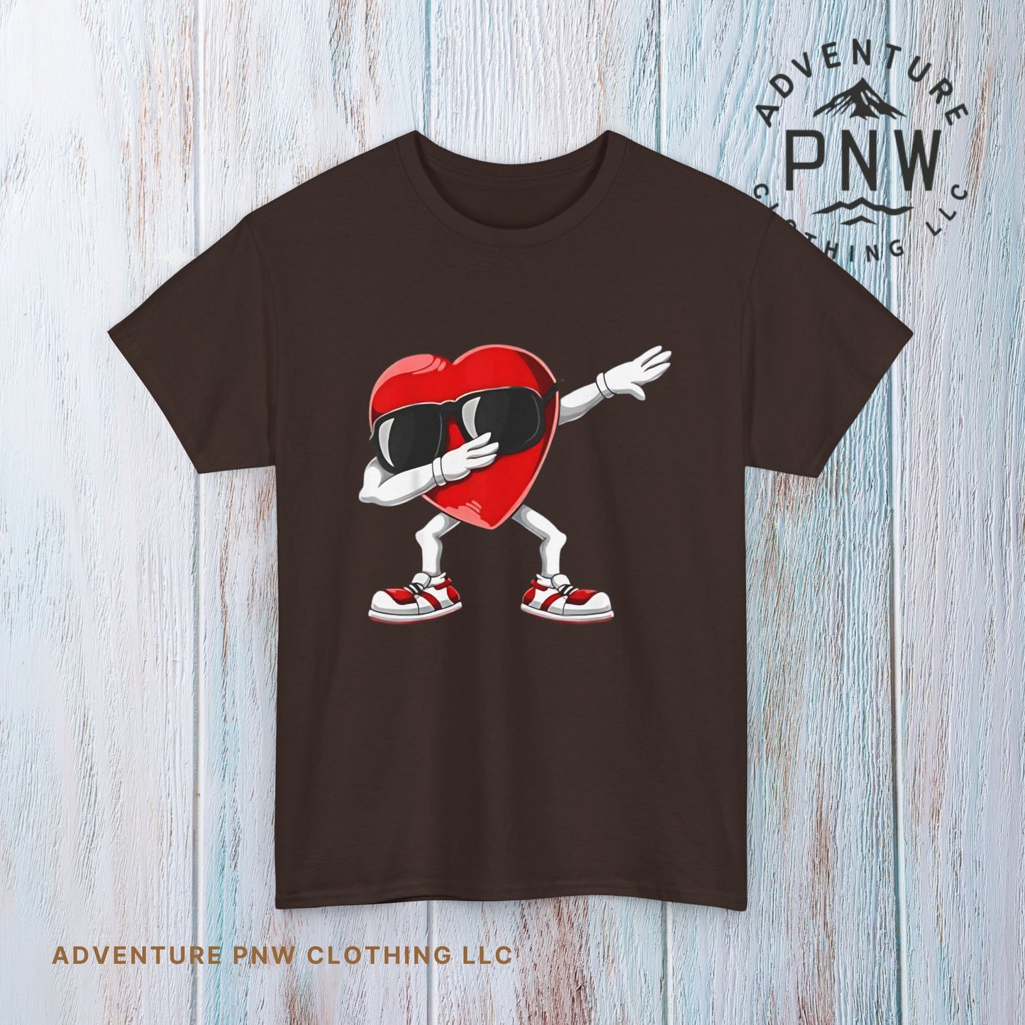 Dabbing Heart Funny Gifts Mens Kids Boys Valentines Day T-Shirt, V day cute shirt for him or her - Unisex Tee, Valentine's Day Tee, Funny
