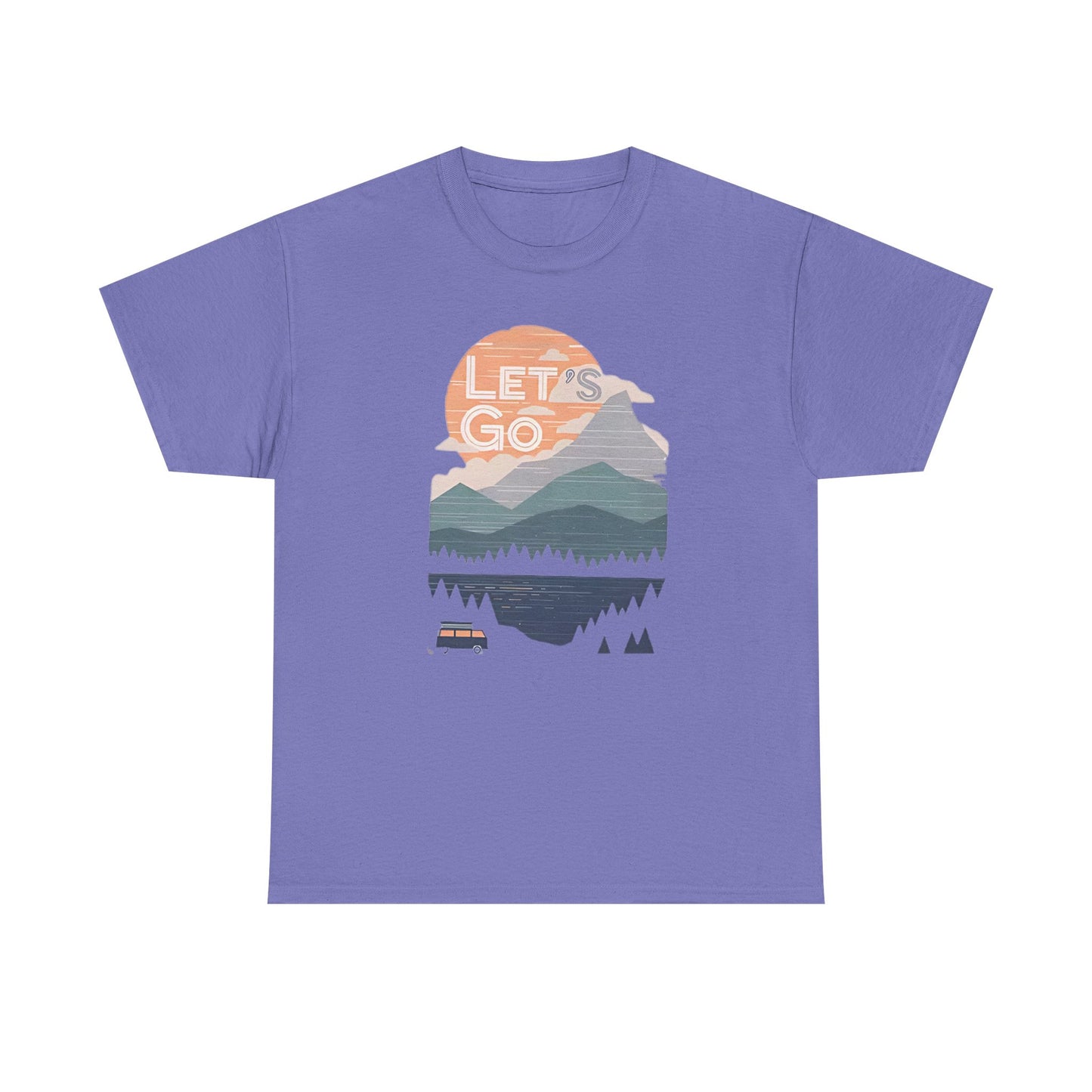 Women's Mountain Graphic T Shirt, Glamping Adventure Nature Lover Tee, Unisex Heavy Cotton, Casual 90s Shirt, Camping Hiking Wilderness