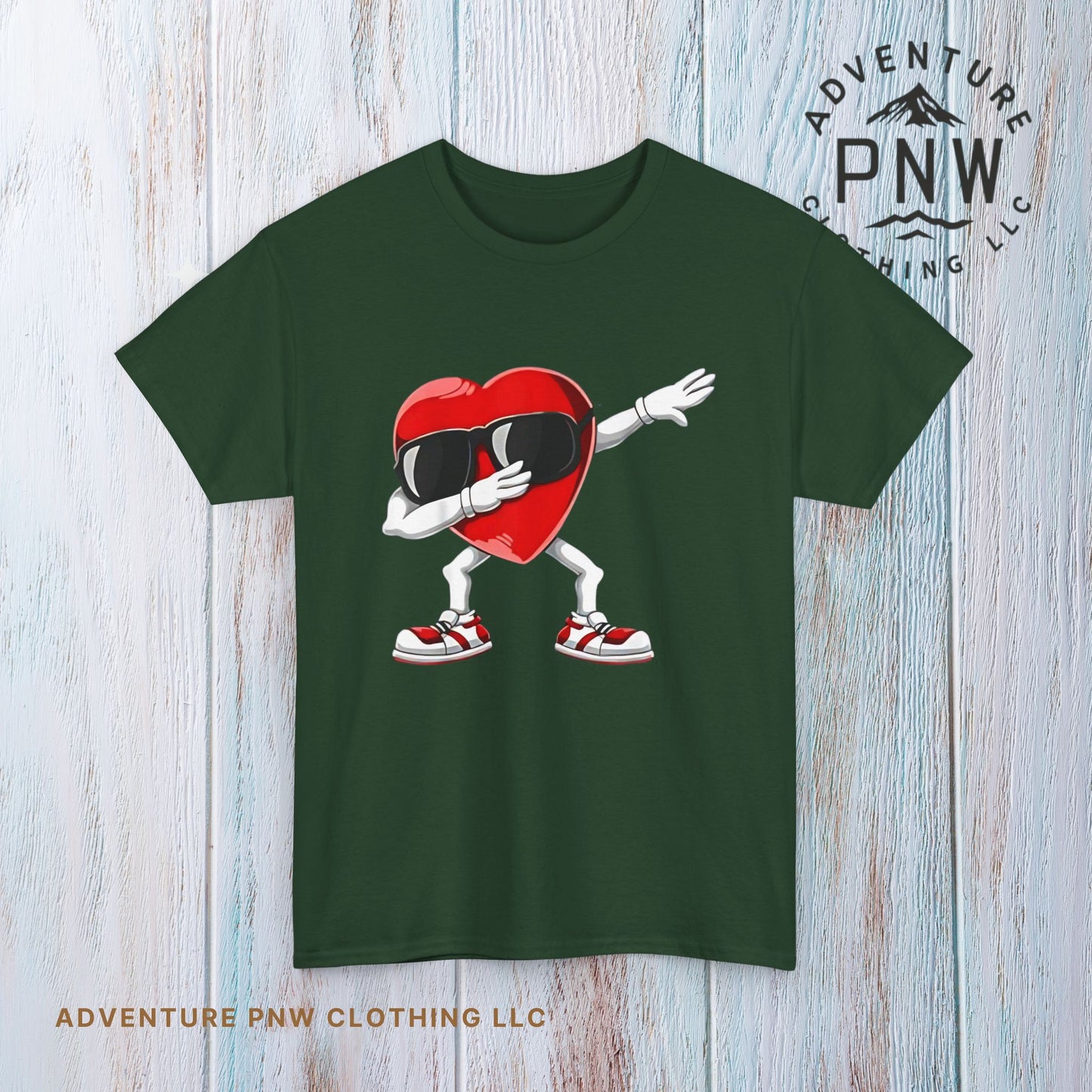 Dabbing Heart Funny Gifts Mens Kids Boys Valentines Day T-Shirt, V day cute shirt for him or her - Unisex Tee, Valentine's Day Tee, Funny