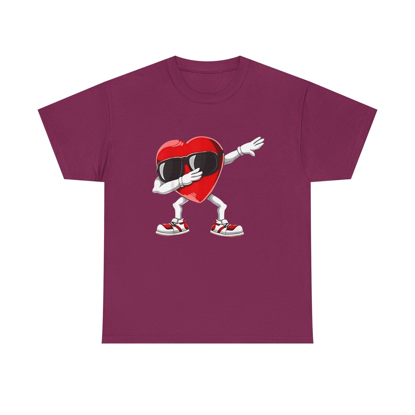 Dabbing Heart Funny Gifts Mens Kids Boys Valentines Day T-Shirt, V day cute shirt for him or her - Unisex Tee, Valentine's Day Tee, Funny