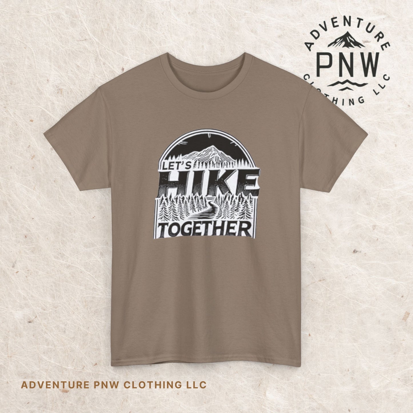 Let's Hike Together Unisex Tee, Adventure Outdoor Traveler Tshirt, Mountain Hiker Trail Shirt