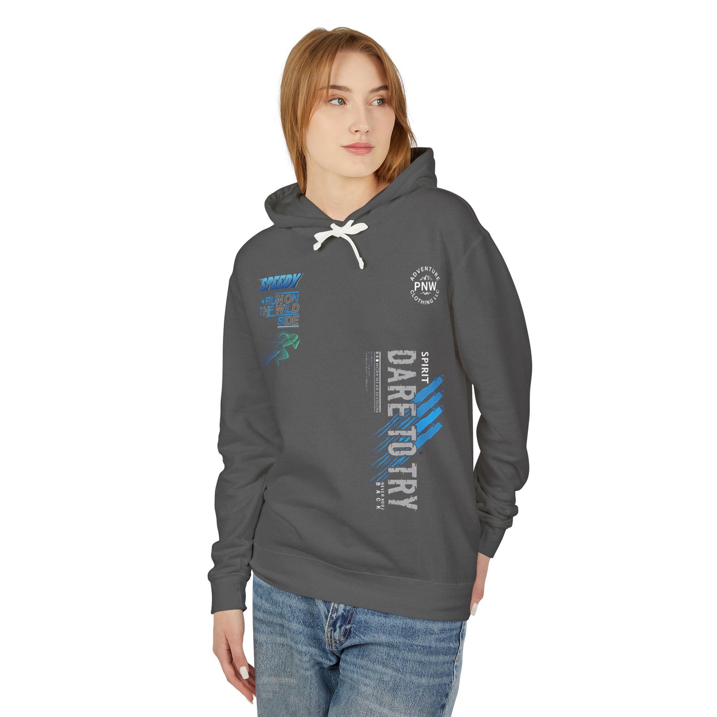 PNW Adventure-Inspired Hoodie - Outdoor Enthusiast, Travel, Casual Wear, Gifts - Unisex Lightweight Sweatshirt