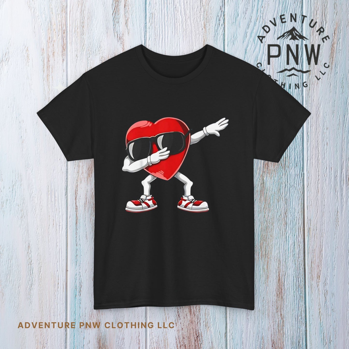 Dabbing Heart Funny Gifts Mens Kids Boys Valentines Day T-Shirt, V day cute shirt for him or her - Unisex Tee, Valentine's Day Tee, Funny