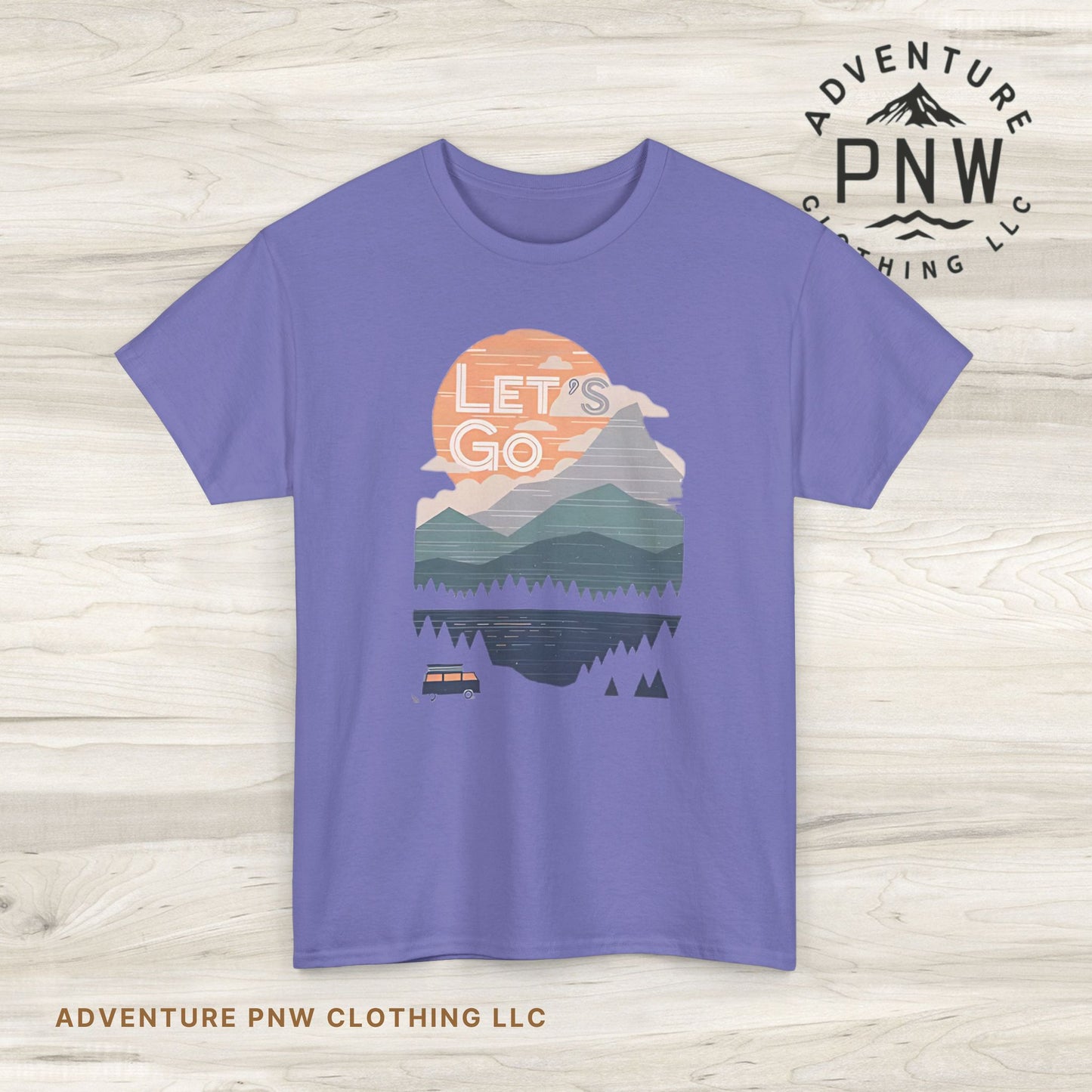 Women's Mountain Graphic T Shirt, Glamping Adventure Nature Lover Tee, Unisex Heavy Cotton, Casual 90s Shirt, Camping Hiking Wilderness