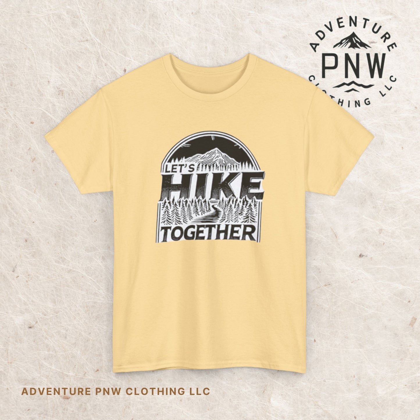 Let's Hike Together Unisex Tee, Adventure Outdoor Traveler Tshirt, Mountain Hiker Trail Shirt