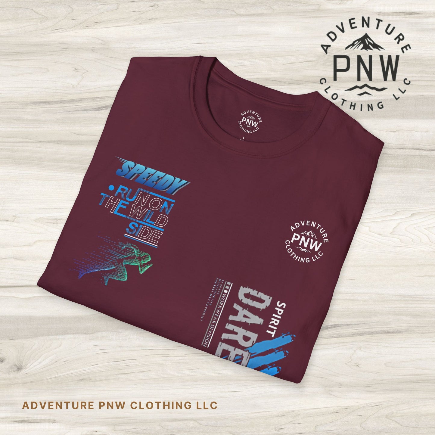 Try to Dare Athletic T-Shirt, Running Hiking PNW Outdoor Adventure Tee, Unisex Softstyle Apparel