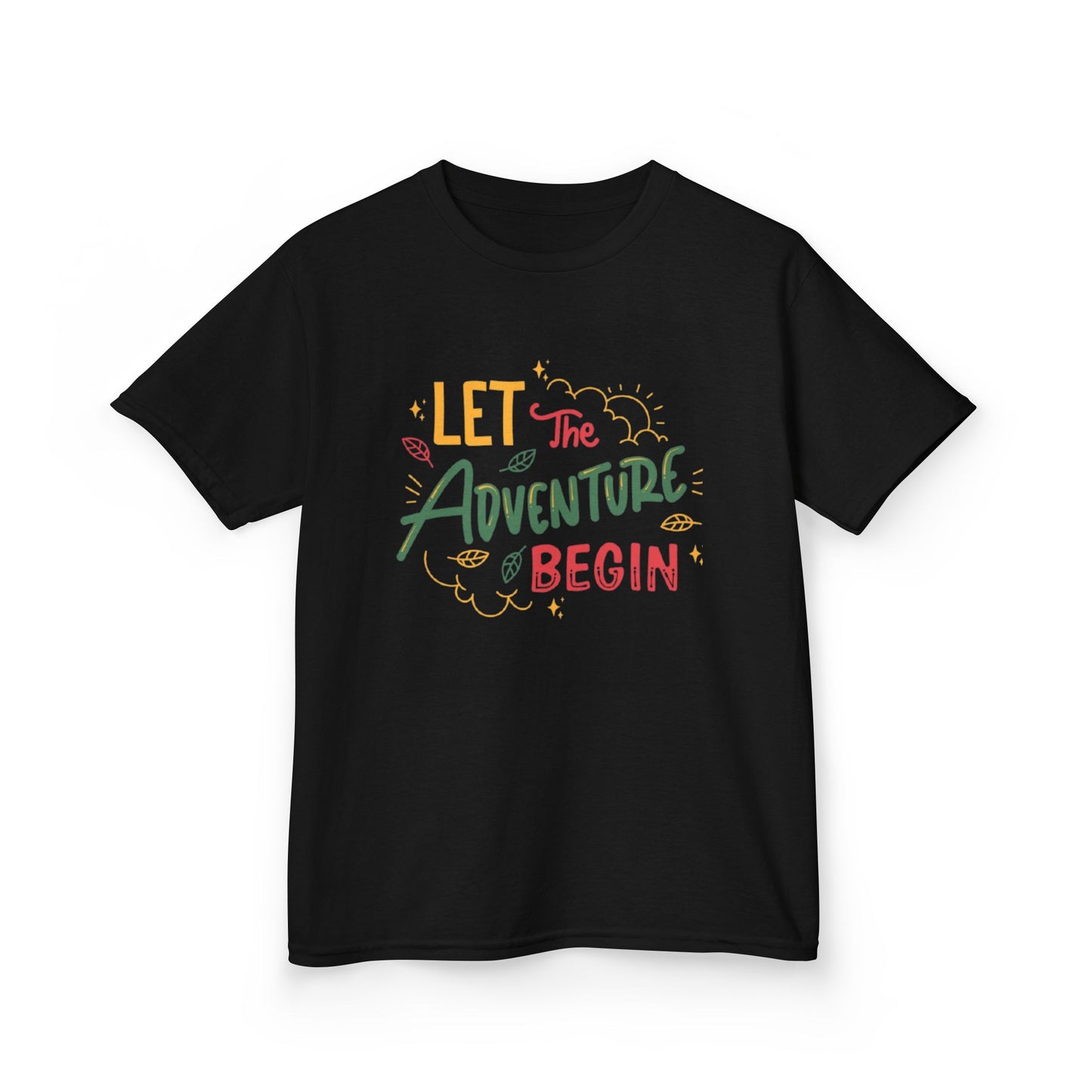 Lets the ADVENTURE Begins with CHRISTMASS Vibes Kids Heavy Cotton™ Tee| Christmas Adventure Outfit