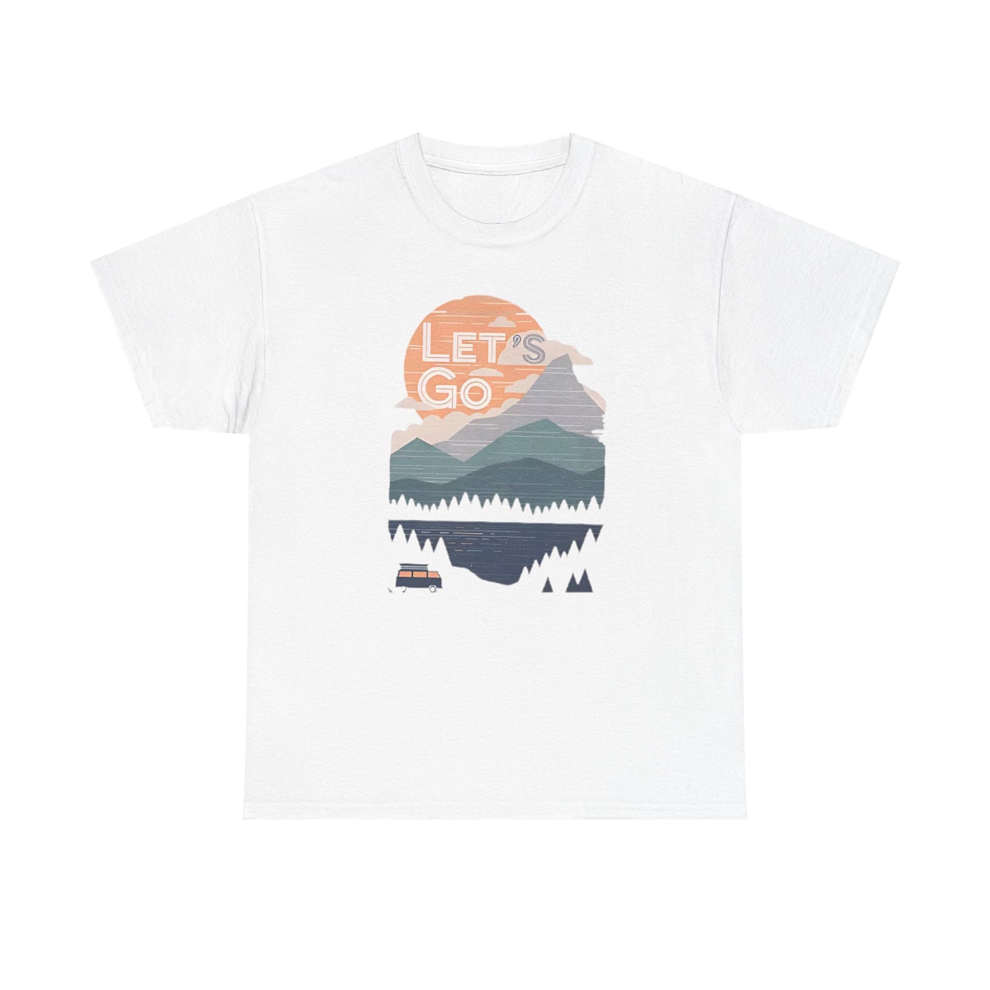 Women's Mountain Graphic T Shirt, Glamping Adventure Nature Lover Tee, Unisex Heavy Cotton, Casual 90s Shirt, Camping Hiking Wilderness