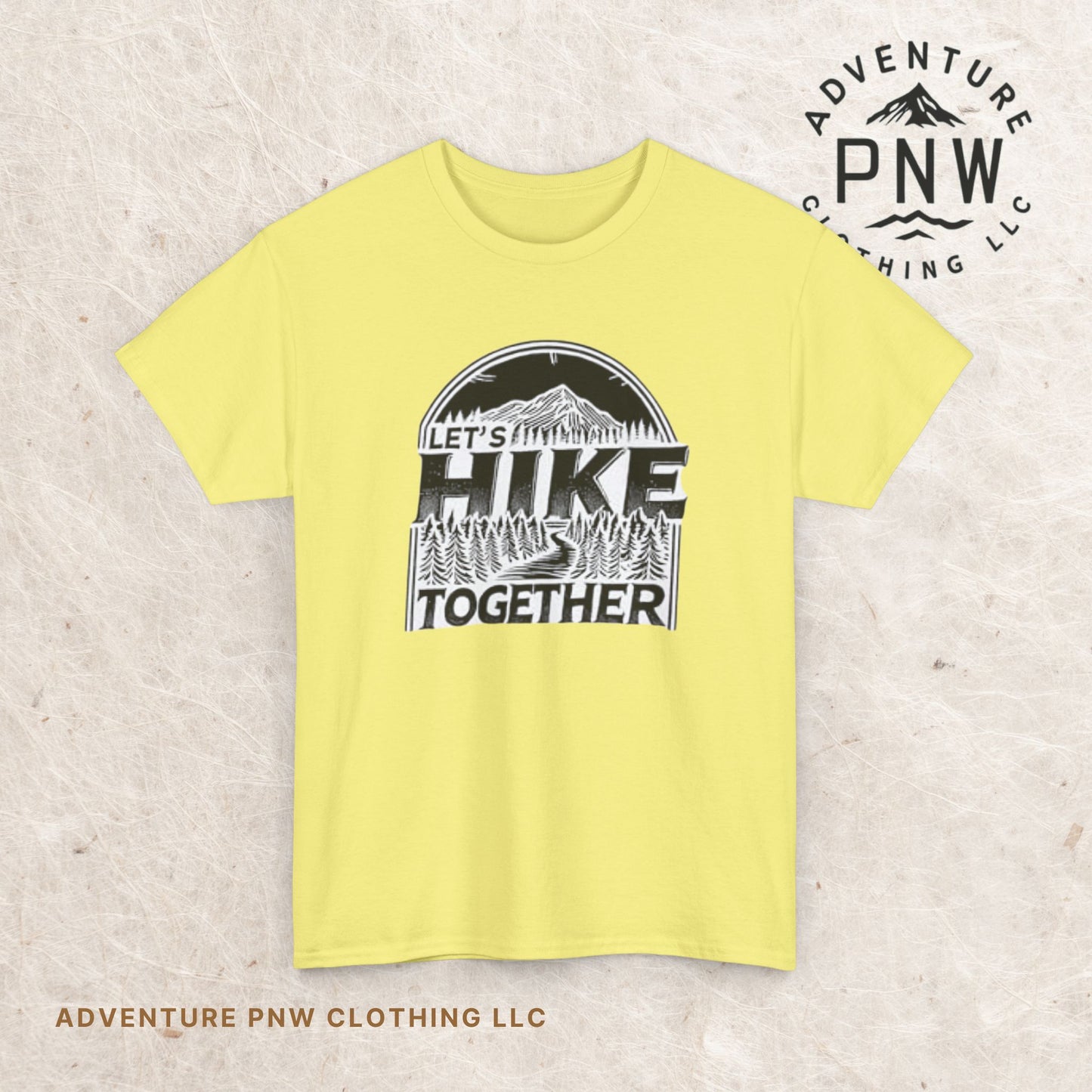 Let's Hike Together Unisex Tee, Adventure Outdoor Traveler Tshirt, Mountain Hiker Trail Shirt