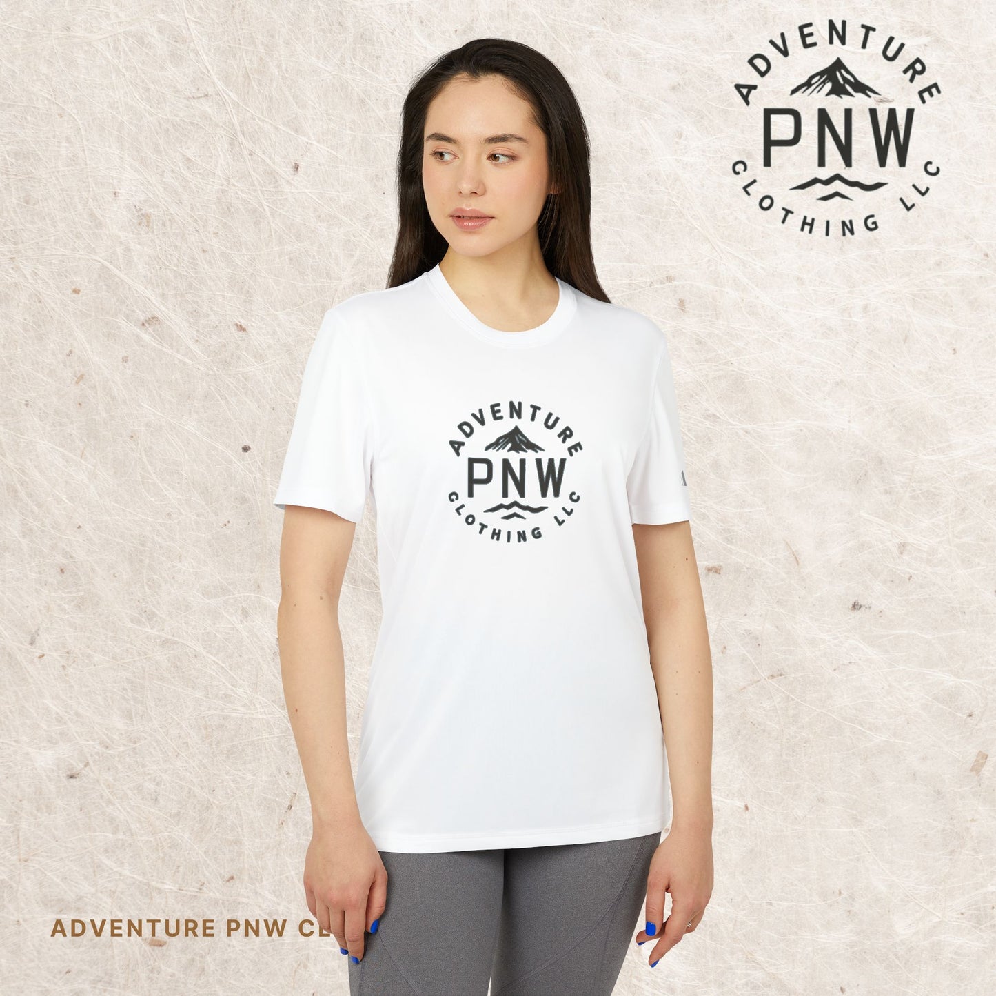 Adidas® Unisex PNW Black Logo Sport T-Shirt | Premium Comfort Athletic Adventure Mountains