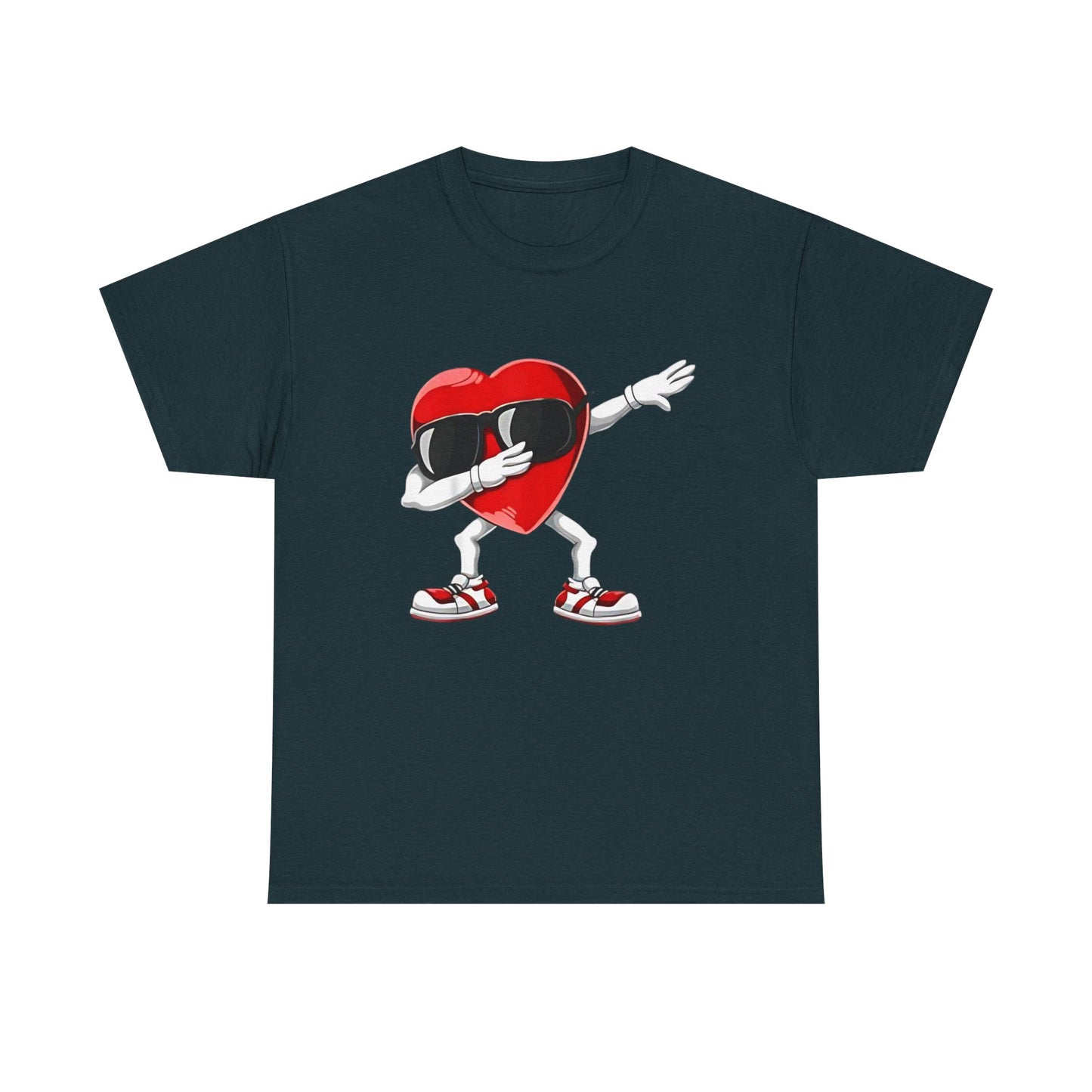 Dabbing Heart Funny Gifts Mens Kids Boys Valentines Day T-Shirt, V day cute shirt for him or her - Unisex Tee, Valentine's Day Tee, Funny