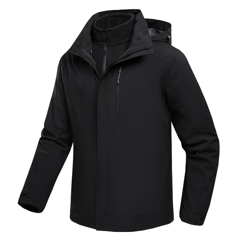 Three-in-One Waterproof Fleece-Lined Jacket - Winter Sports, Outdoor & Casual Wear
