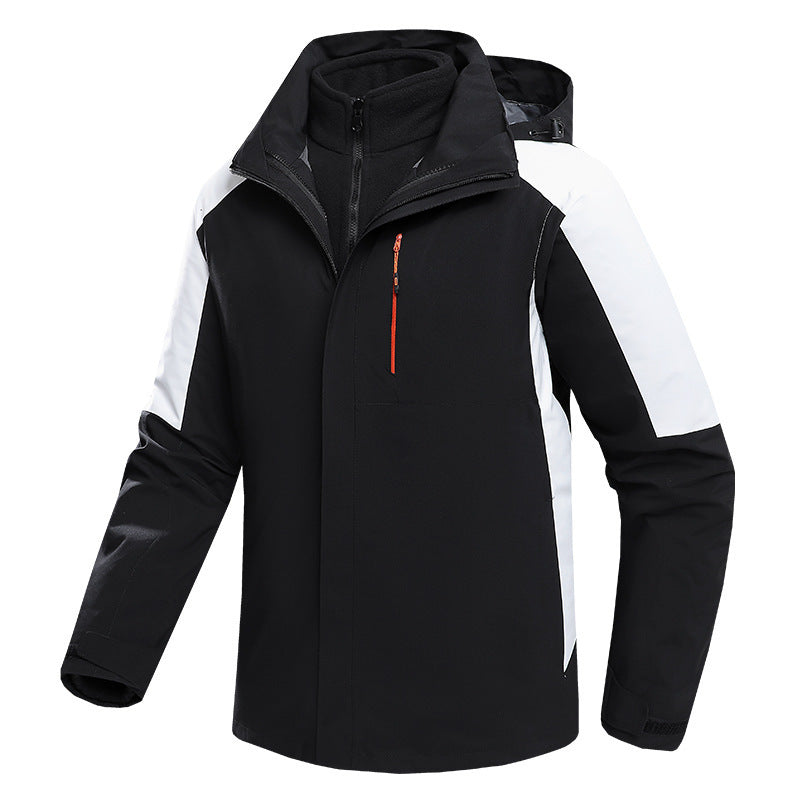 Three-in-One Waterproof Fleece-Lined Jacket - Winter Sports, Outdoor & Casual Wear
