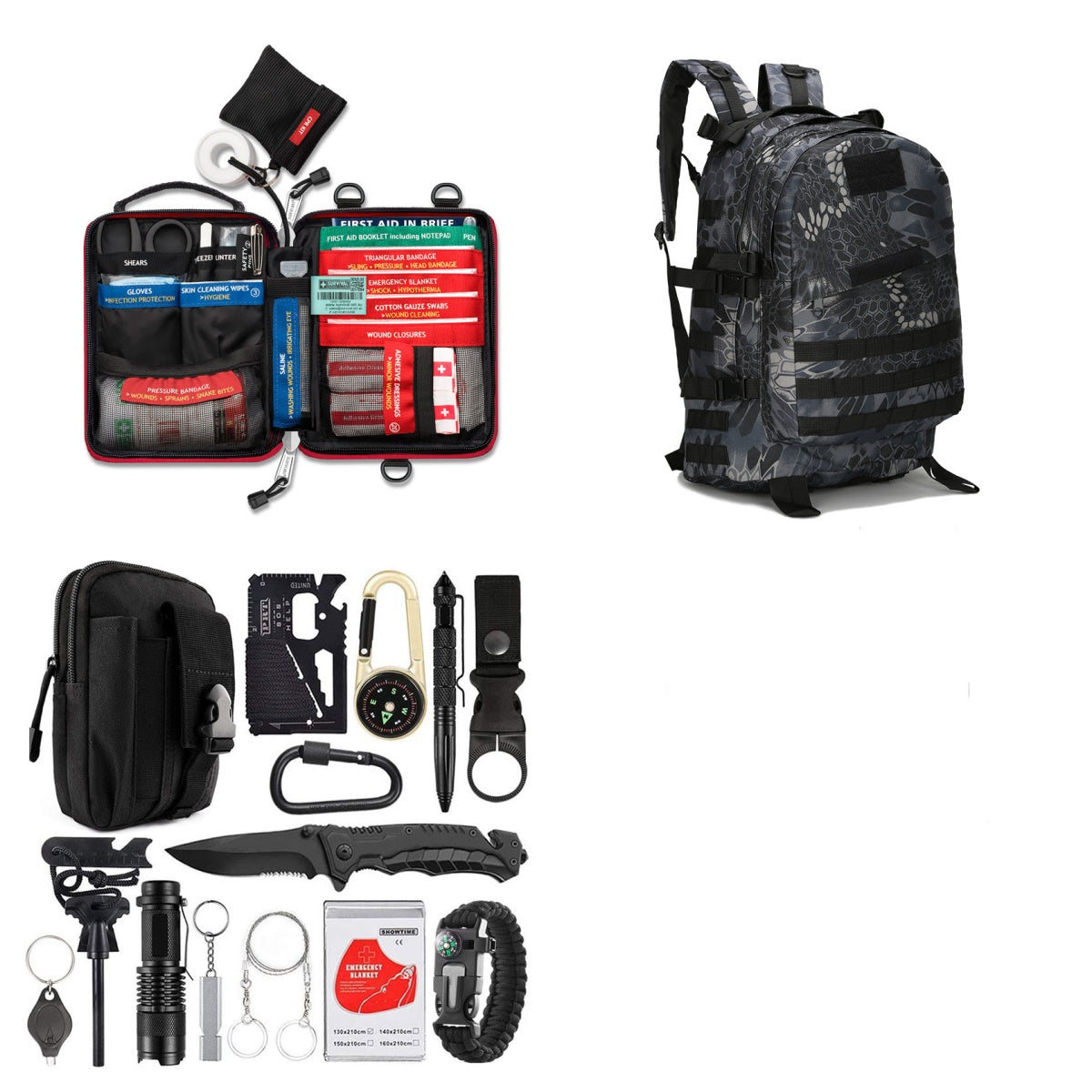 Multi-Function Survival Tool | Outdoor Camping & Self-Defense Gear