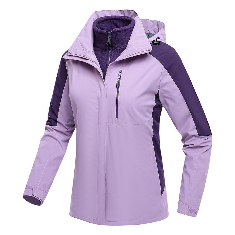 Three-in-One Waterproof Fleece-Lined Jacket - Winter Sports, Outdoor & Casual Wear