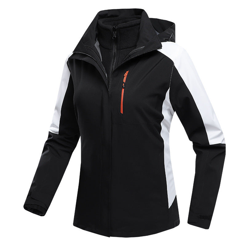 Three-in-One Waterproof Fleece-Lined Jacket - Winter Sports, Outdoor & Casual Wear