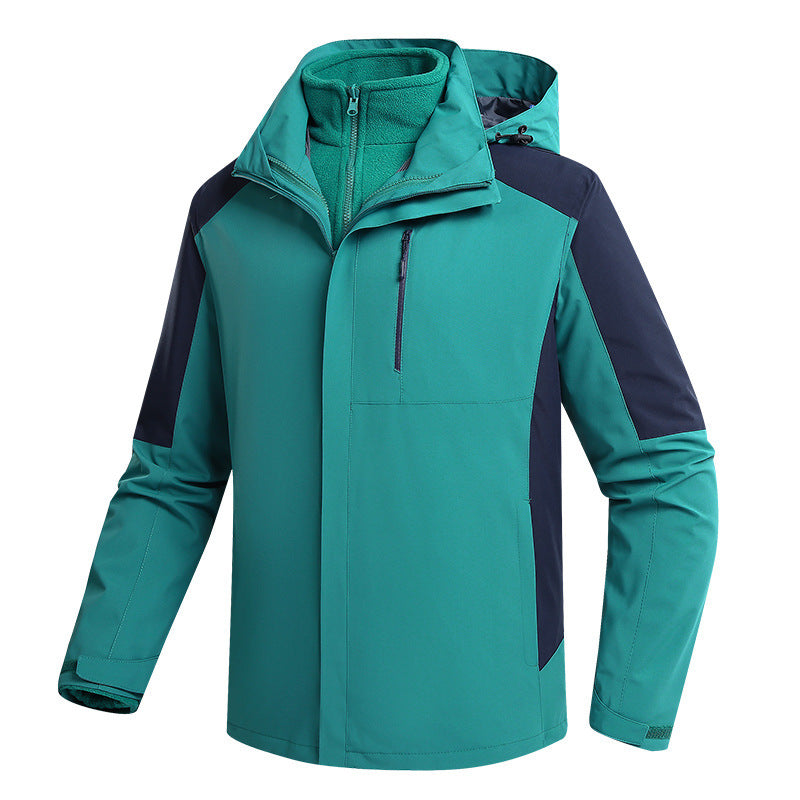 Three-in-One Waterproof Fleece-Lined Jacket - Winter Sports, Outdoor & Casual Wear
