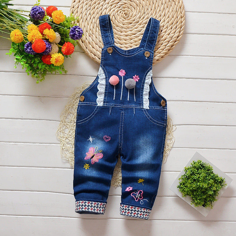 Bib Jeans for Infants and Toddlers | High-Waist Cotton Children's Overalls