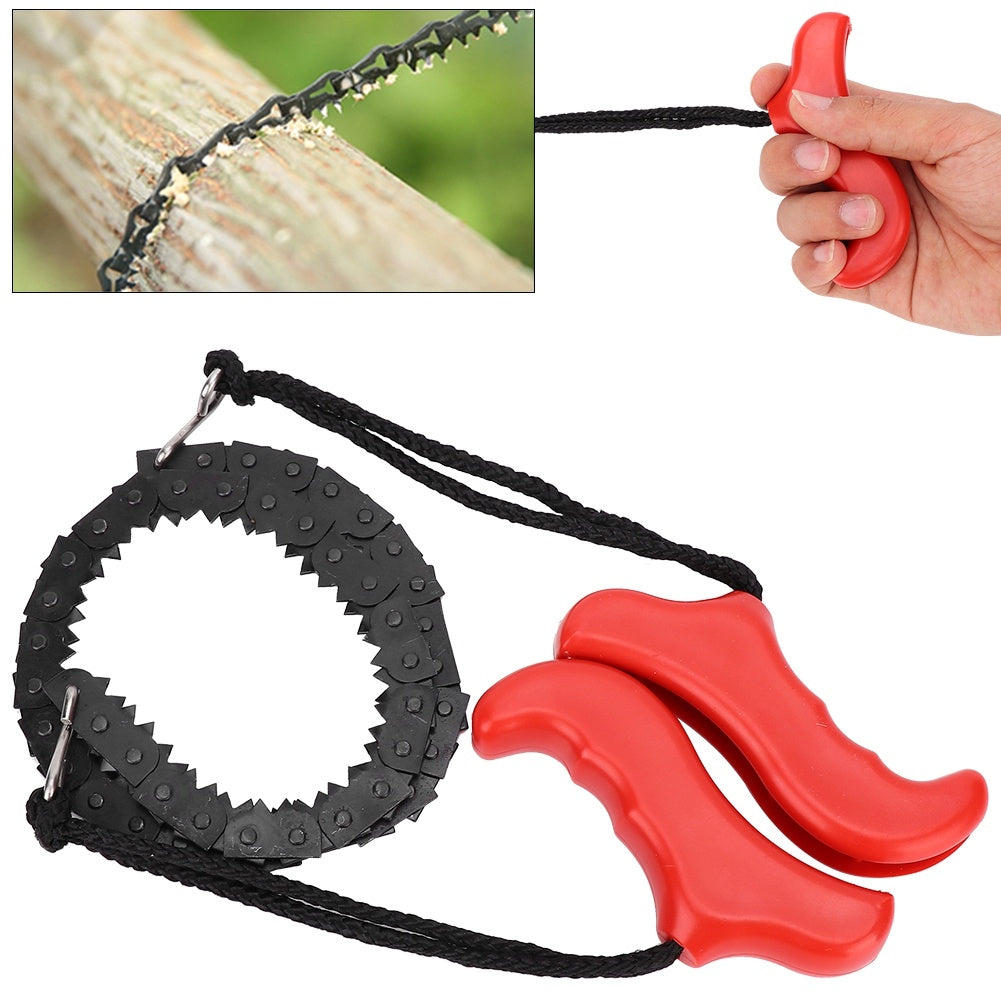 Outdoor Survival Pocket Chain Saw Hand Chainsaw Gear for Camping Hiking Hunting