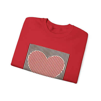 Retro Valentines Heart Sweatshirt, Cute Love, Womens Valentine, Teacher Mom Heart, Crewneck Sweatshirt, Gift for Her