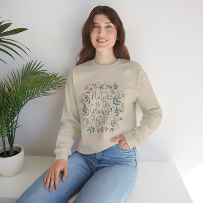 Adventure Nature’s Art Sweatshirt – Floral Valentine Gift