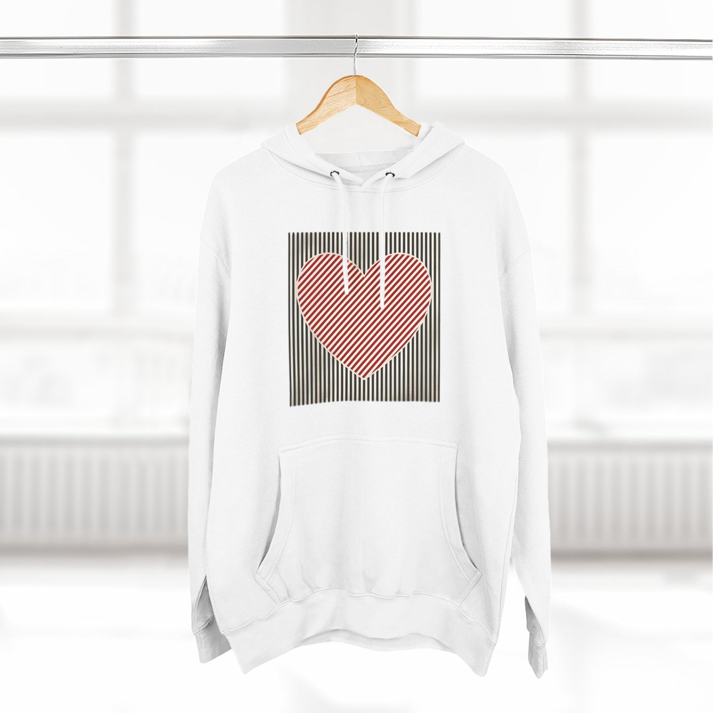 Retro Heart Valentine Hoodie – Cute Adventure Gift for Her