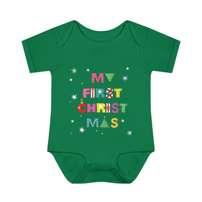 MY FIRST CHRISTMASS |Infant Baby Rib Bodysuit |Christmas Adventure Outfit