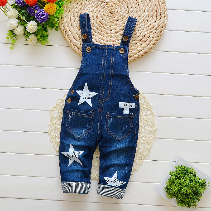 Bib Jeans for Infants and Toddlers | High-Waist Cotton Children's Overalls