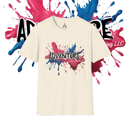 Pink, Red, & Blue Splash Paint Adventure PNW Clothing LLC T-shirt