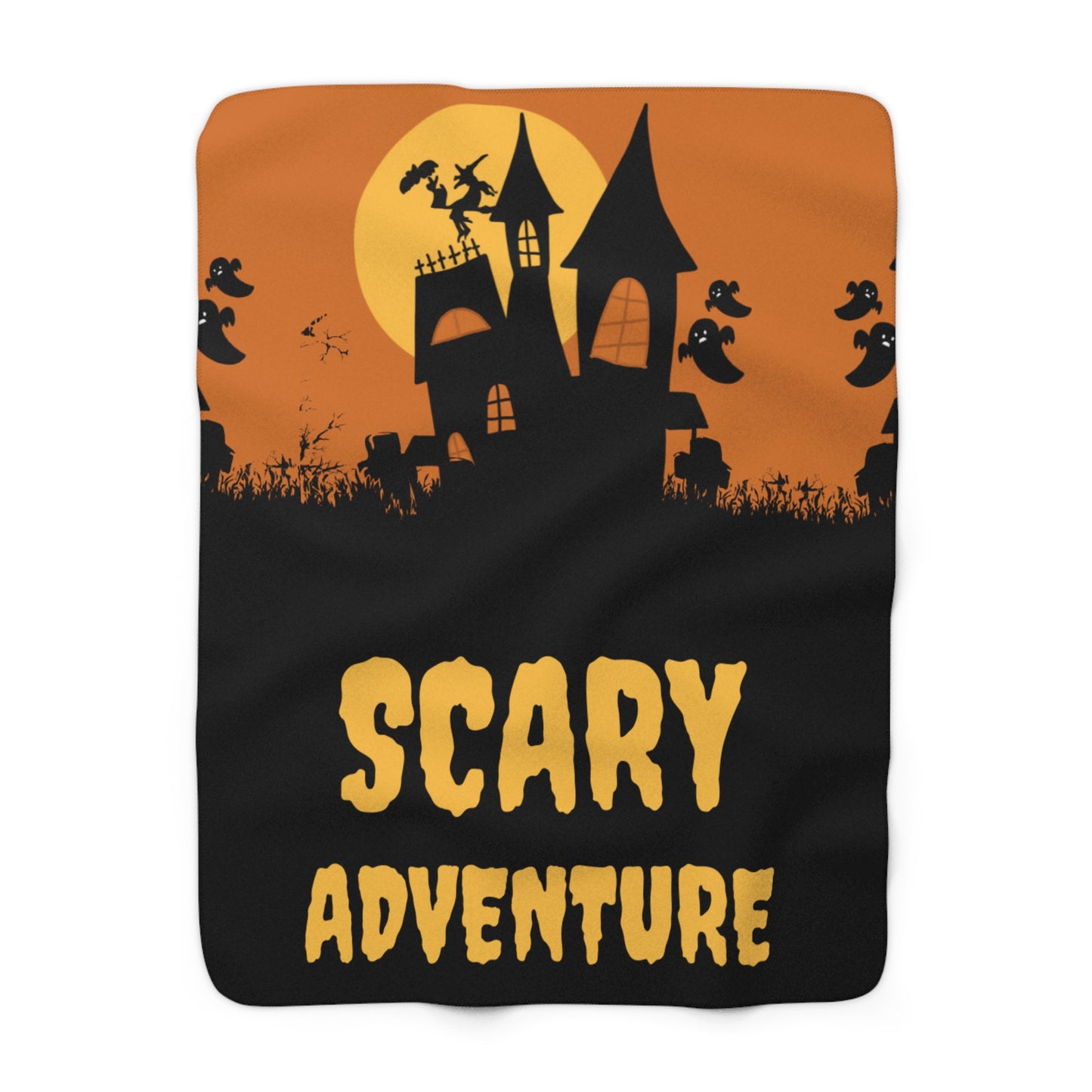 Scary Adventure Sherpa Blanket