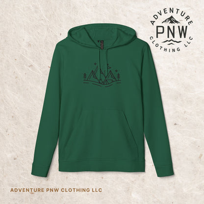 Adidas® Eco-Friendly Fleece Hoodie | Custom Comfy Adventure Mountains