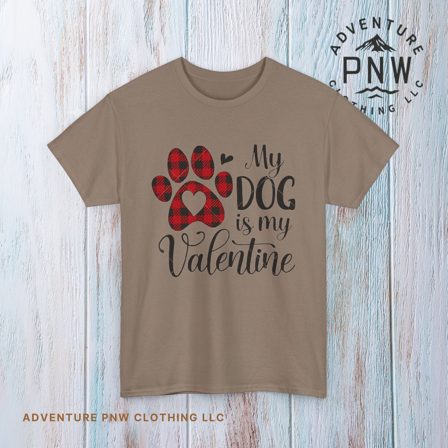 Valentine's Day Dog Lover Tee, Unisex Valentine's Day T-shirt, My Dog is My Valentine Shirt, Valentine's Day Gift, Heart Dog Tee, Love Tee