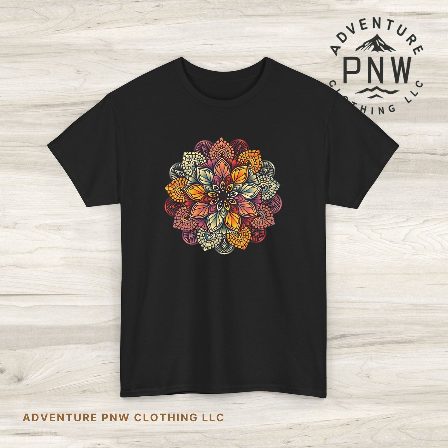 Mandala Floral Tee – Boho Adventure Top