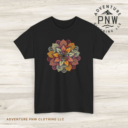 Mandala Floral Tee – Boho Adventure Top