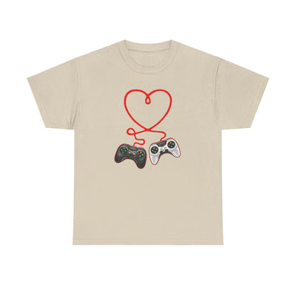 Video Gamer Valentines Day T-Shirt, Gamer Heart Tee, Valentines Gift for Him or Her, Unisex Gaming Shirt, Controller Love  Unisex Shirt