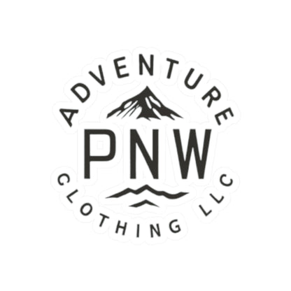 Custom Kiss-Cut Stickers with the Adventure PNW Mountain - Durable Vinyl Stickers