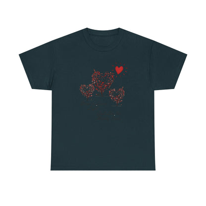 Grow in Love's Light Tree Heart T-Shirt, Outdoors Campers Top, Forest, Nature Lovers Gift, Love Shirt, Valentines day unisex Tshirt