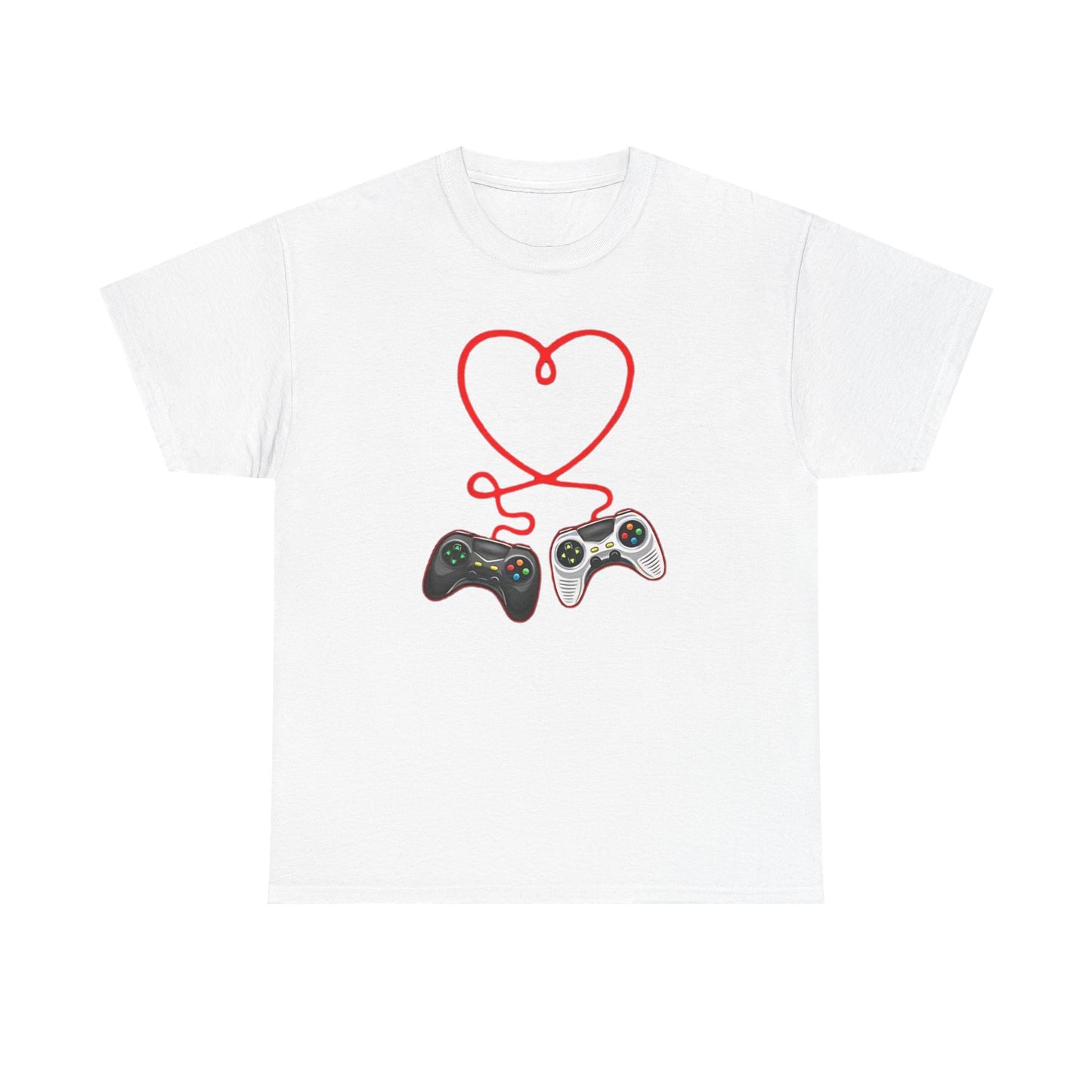 Video Gamer Valentines Day T-Shirt, Gamer Heart Tee, Valentines Gift for Him or Her, Unisex Gaming Shirt, Controller Love  Unisex Shirt