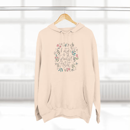 Nature is Great Artist Hoodie - Floral Graphic Botanical Garden Lover Gift, Romantic Nature Print Apparel, Spring Blossoms Top, Unisex